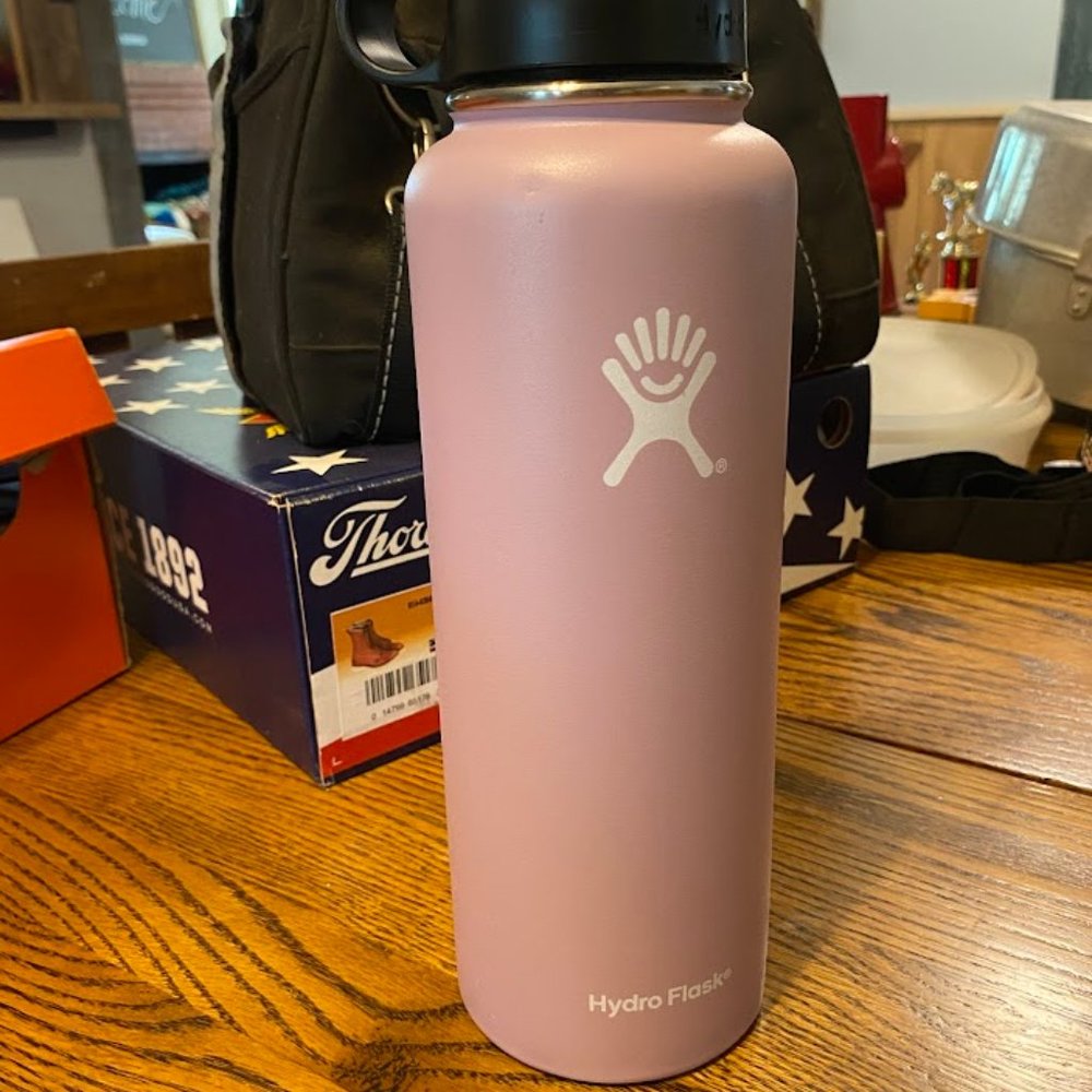 Hydro Flask 40oz wide with straw lid